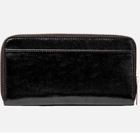 New Kate Spade Bridget Crinkle Patent Large Continental Wallet Black - Picture 4 of 4